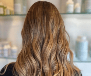 Blonde hair with curls Blonde hair with curls